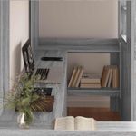 Casa si Gradina - Mobilier - Paturi si accesorii - Paturi - Cadru de pat supraetajat cu birou Gri Sonoma 80 x 200 cm - Infinity.ro
