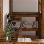 Casa si Gradina - Mobilier - Paturi si accesorii - Paturi - Cadru de pat supraetajat cu birou Lemn vechi 80 x 200 cm - Infinity.ro