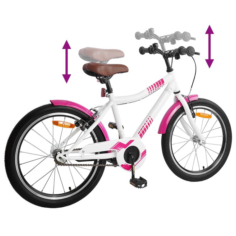 Sport si Outdoor - Ciclism - Biciclete pentru adulti - De oras - Bicicleta pentru Copii 24 Inci pentru 8-12 ani Roz - Infinity.ro