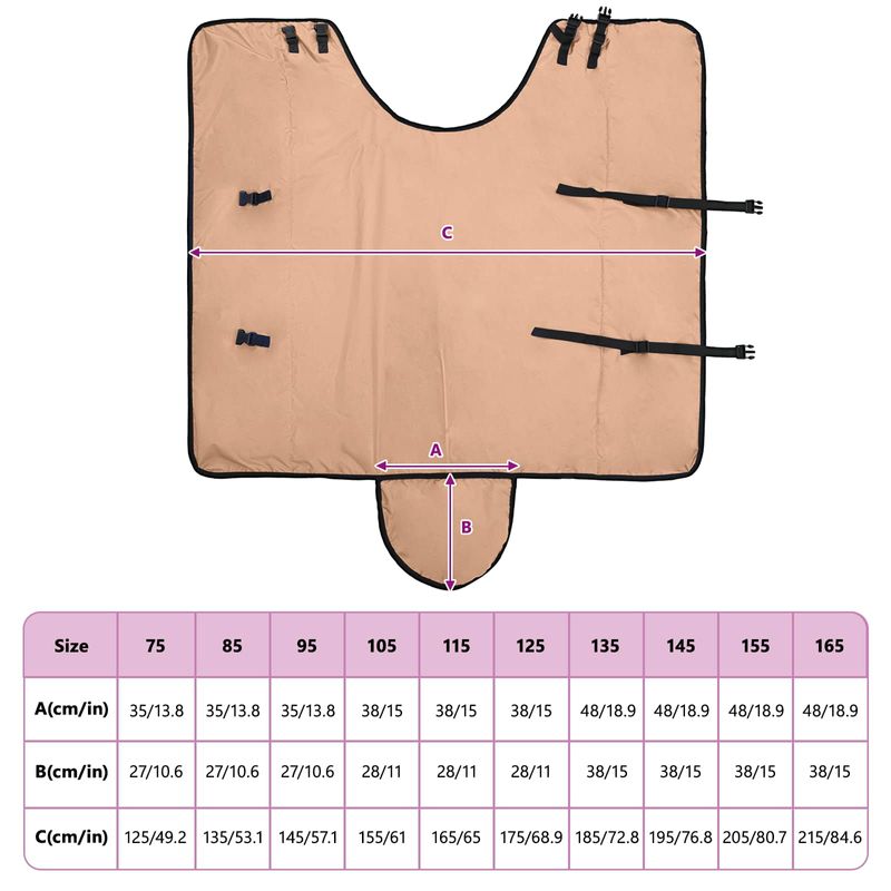 Petshop - Accesorii petshop - Alte accesorii petshop - Patura pentru cai Cappuccino 95 cm Poliester - Infinity.ro