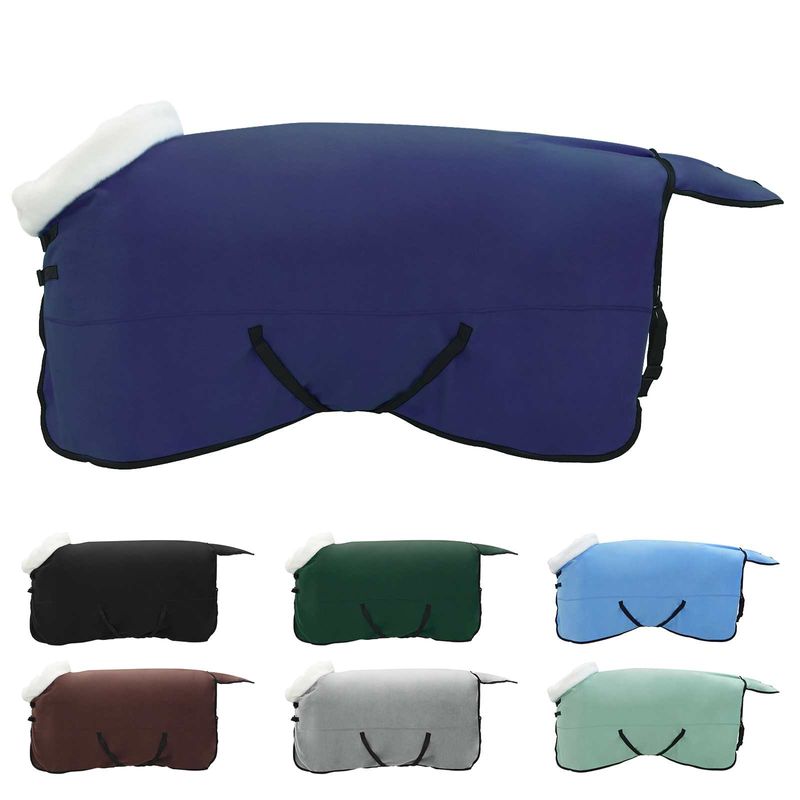 Sport si Outdoor - Accesorii si echipamente sportive - Echitatie - Patura pentru cai Albastru marin 155 cm Fleece polar - Infinity.ro