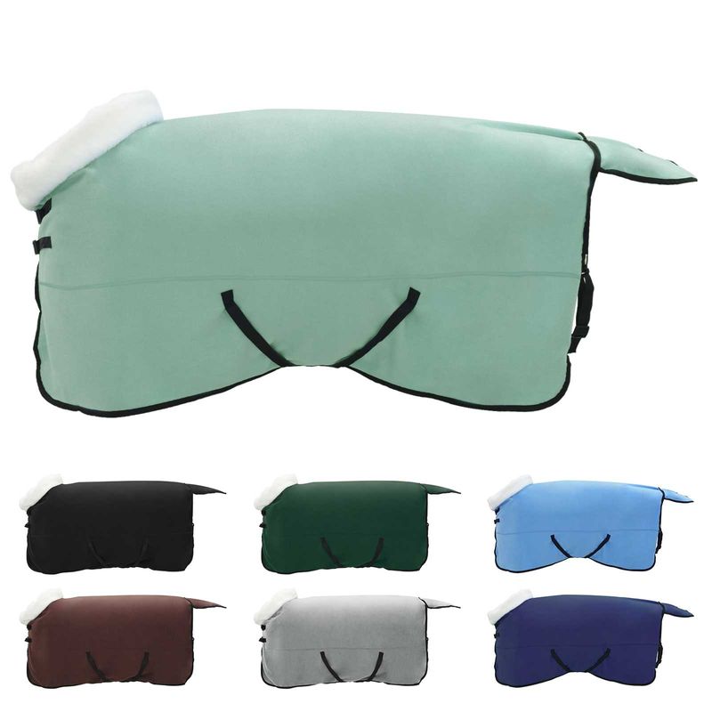 Sport si Outdoor - Accesorii si echipamente sportive - Echitatie - Patura pentru cai Verde inchis complet 145 cm Fleece polar - Infinity.ro