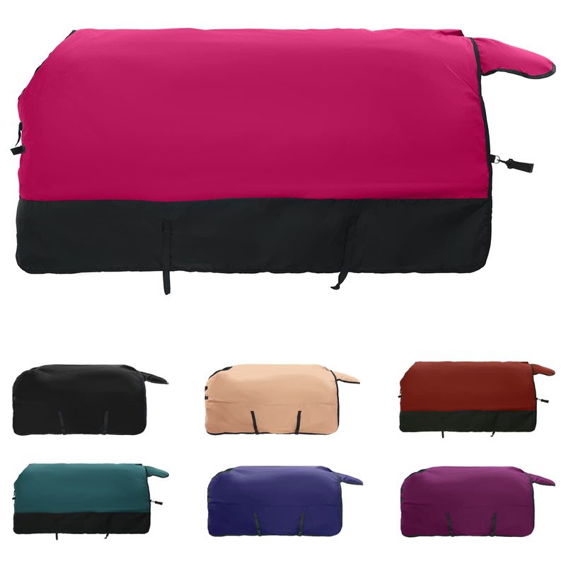 Sport si Outdoor - Accesorii si echipamente sportive - Echitatie - Patura pentru cai Roz si Negru 95 cm Poliester - Infinity.ro