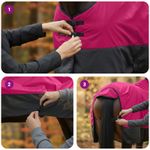 Sport si Outdoor - Accesorii si echipamente sportive - Echitatie - Patura pentru cai Roz si Negru 95 cm Poliester - Infinity.ro