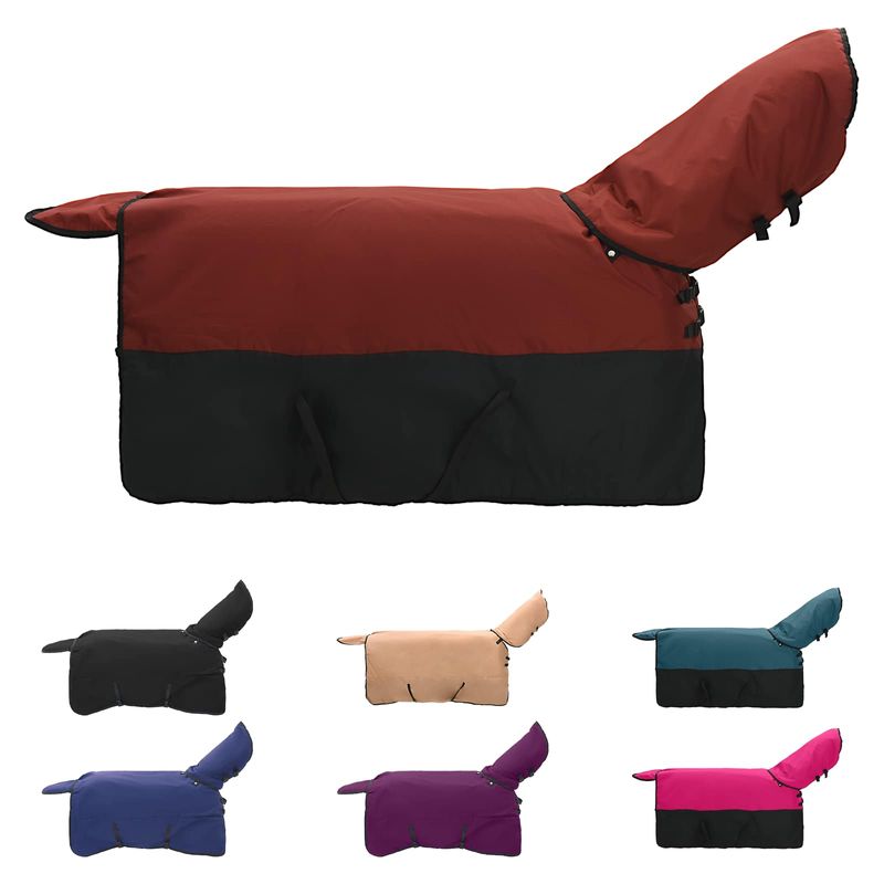 Sport si Outdoor - Accesorii si echipamente sportive - Echitatie - Patura pentru cai Verde inchis si negru 115 cm Poliester - Infinity.ro