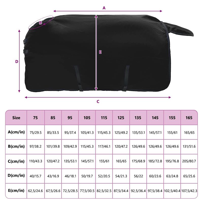 Petshop - Accesorii petshop - Alte accesorii petshop - Patura pentru cai Verde inchis si negru 155 cm Poliester - Infinity.ro