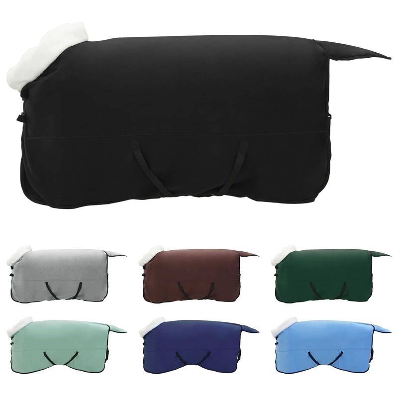 Sport si Outdoor - Accesorii si echipamente sportive - Echitatie - Patura pentru cai Negru 155 cm Fleece polar - Infinity.ro