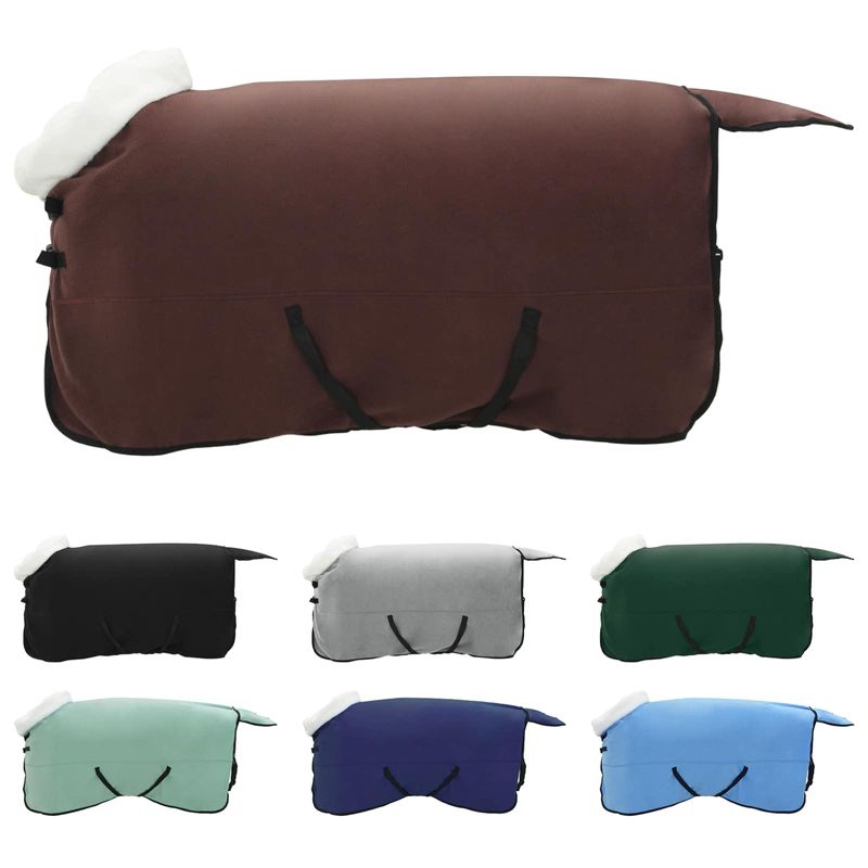 Sport si Outdoor - Accesorii si echipamente sportive - Echitatie - Patura pentru cai Maro Intunecat Complet 165 cm Fleece polar - Infinity.ro