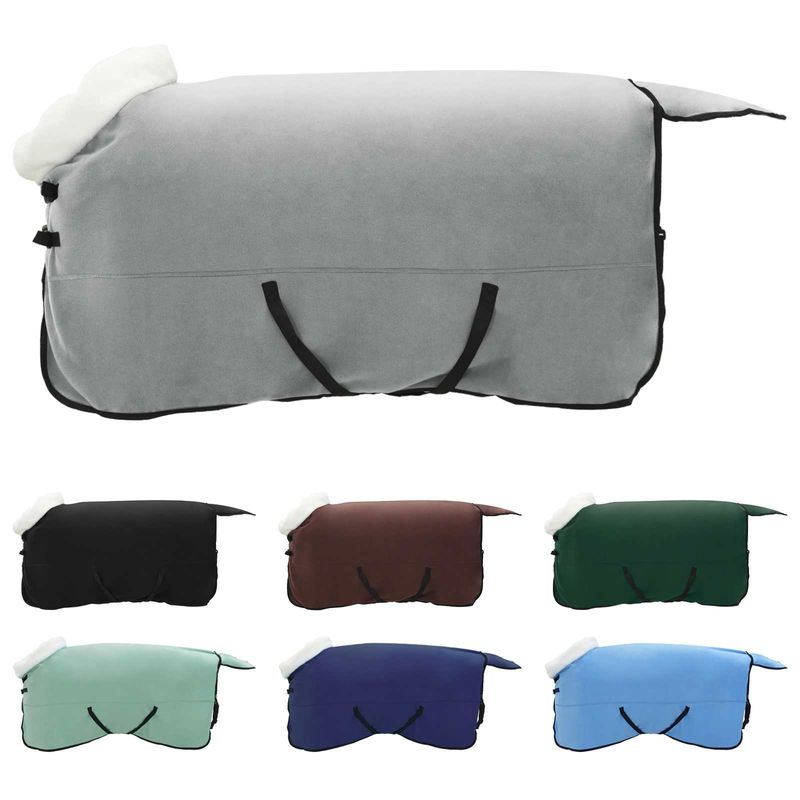 Sport si Outdoor - Accesorii si echipamente sportive - Echitatie - Patura pentru cai Verde inchis complet 125 cm Fleece polar - Infinity.ro