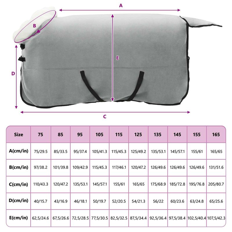 Petshop - Accesorii petshop - Alte accesorii petshop - Patura pentru cai Verde inchis complet 125 cm Fleece polar - Infinity.ro