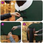 Sport si Outdoor - Accesorii si echipamente sportive - Echitatie - Patura pentru cai Verde inchis complet 105 cm Fleece polar - Infinity.ro