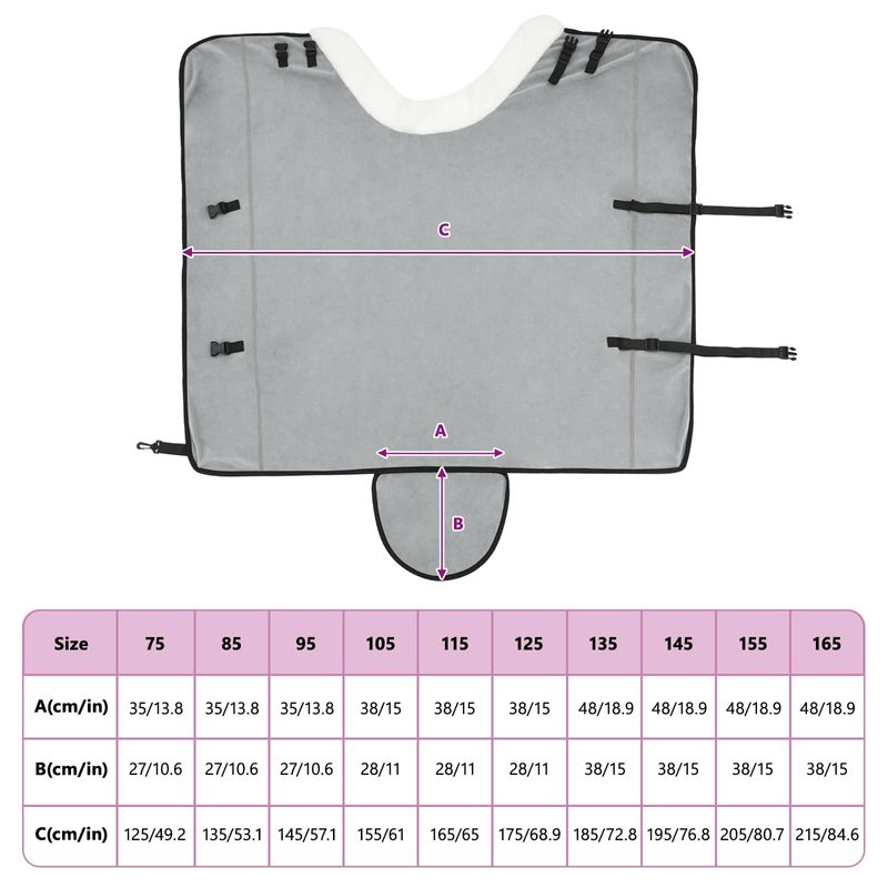 Petshop - Accesorii petshop - Alte accesorii petshop - Patura pentru cai Verde inchis complet 145 cm Fleece polar - Infinity.ro