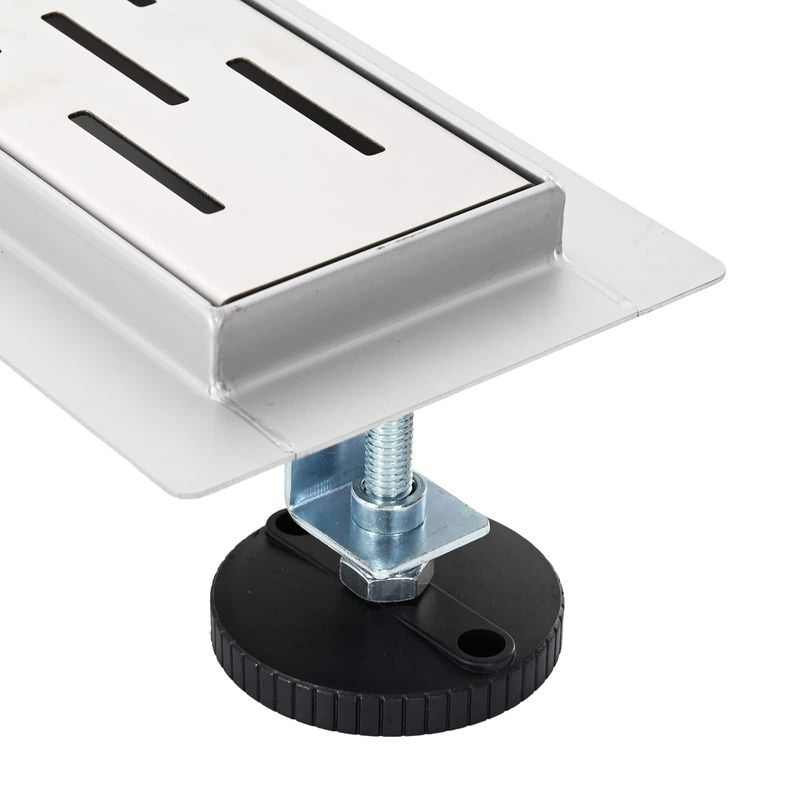 Casa si Gradina - Sanitare - Instalatii hidro - Tevi - Drenaj pentru dus cu design pe linie Argintiu 90 cm - Infinity.ro