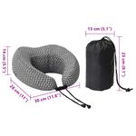 Casa si Gradina - Textile si covoare - Perne si pilote - Perne - Perna cu perna Ajustabil Gri 30 x 28 x 14 cm Poliester - Infinity.ro