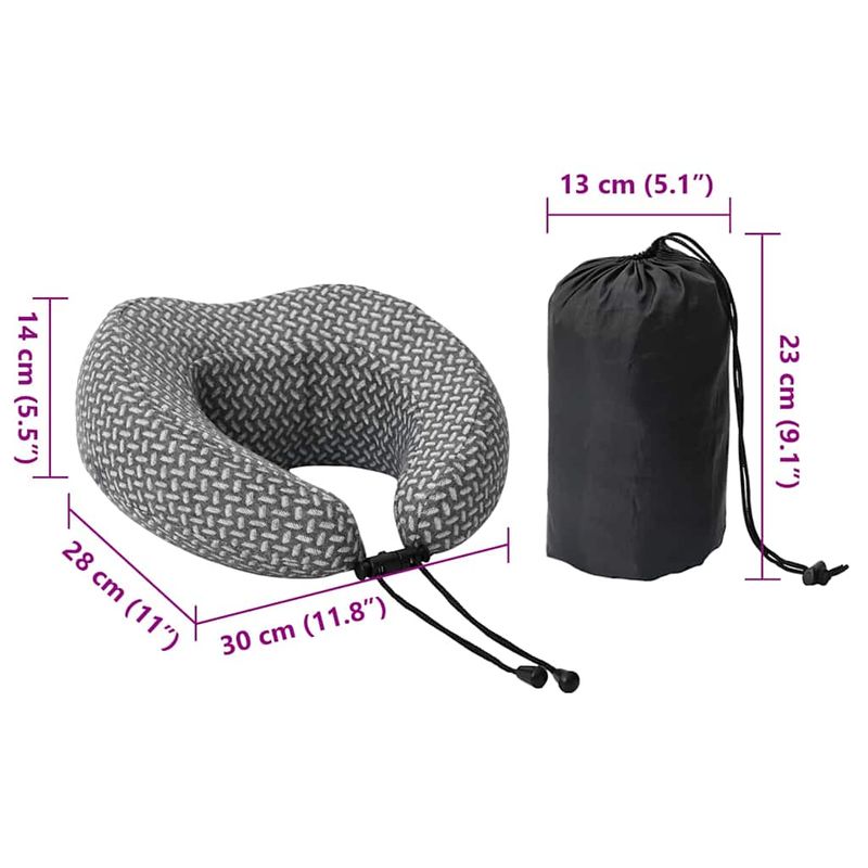 Casa si Gradina - Textile si covoare - Perne si pilote - Perne - Perna cu perna Ajustabil Gri 30 x 28 x 14 cm Poliester - Infinity.ro