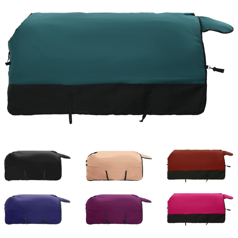 Sport si Outdoor - Accesorii si echipamente sportive - Echitatie - Patura pentru cai Verde inchis si negru 155 cm Poliester - Infinity.ro