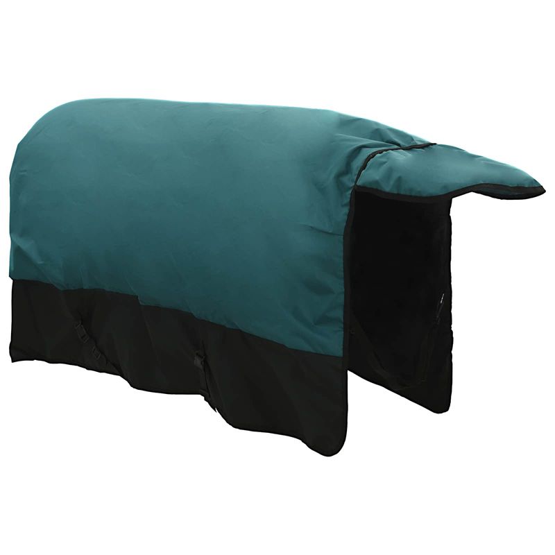Sport si Outdoor - Accesorii si echipamente sportive - Echitatie - Patura pentru cai Verde inchis si negru 155 cm Poliester - Infinity.ro