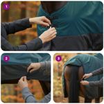 Sport si Outdoor - Accesorii si echipamente sportive - Echitatie - Patura pentru cai Verde inchis si negru 155 cm Poliester - Infinity.ro