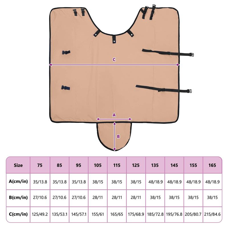 Petshop - Accesorii petshop - Alte accesorii petshop - Patura pentru cai Cappuccino 115 cm Poliester - Infinity.ro