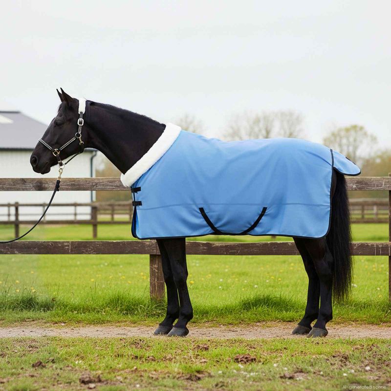 Sport si Outdoor - Accesorii si echipamente sportive - Echitatie - Patura pentru cai Aqua complet 165 cm Fleece polar - Infinity.ro
