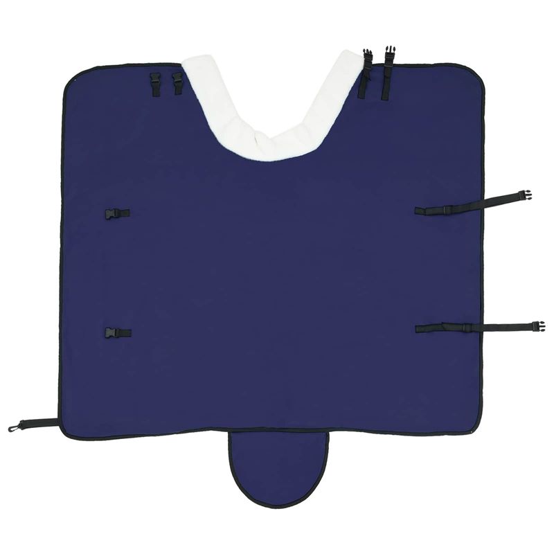Sport si Outdoor - Accesorii si echipamente sportive - Echitatie - Patura pentru cai Albastru marin 105 cm Fleece polar - Infinity.ro