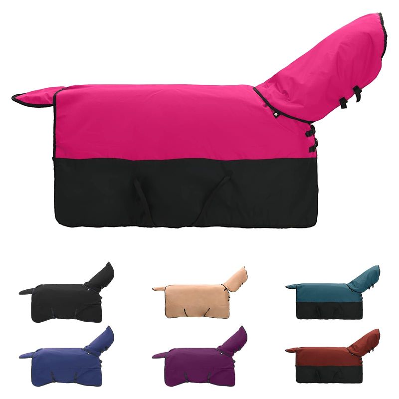 Sport si Outdoor - Accesorii si echipamente sportive - Echitatie - Patura pentru cai Roz si Negru 105 cm Poliester - Infinity.ro