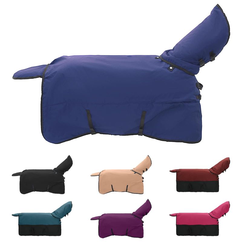 Sport si Outdoor - Accesorii si echipamente sportive - Echitatie - Patura pentru cai Verde inchis si negru 115 cm Poliester - Infinity.ro