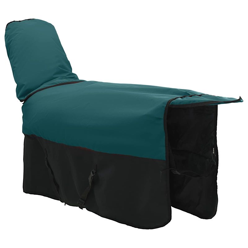 Sport si Outdoor - Accesorii si echipamente sportive - Echitatie - Patura pentru cai Verde inchis si negru 75 cm Poliester - Infinity.ro