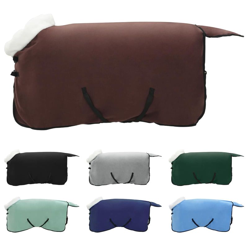 Sport si Outdoor - Accesorii si echipamente sportive - Echitatie - Patura pentru cai Maro Intunecat Complet 115 cm Fleece polar - Infinity.ro