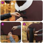 Sport si Outdoor - Accesorii si echipamente sportive - Echitatie - Patura pentru cai Maro Intunecat Complet 115 cm Fleece polar - Infinity.ro