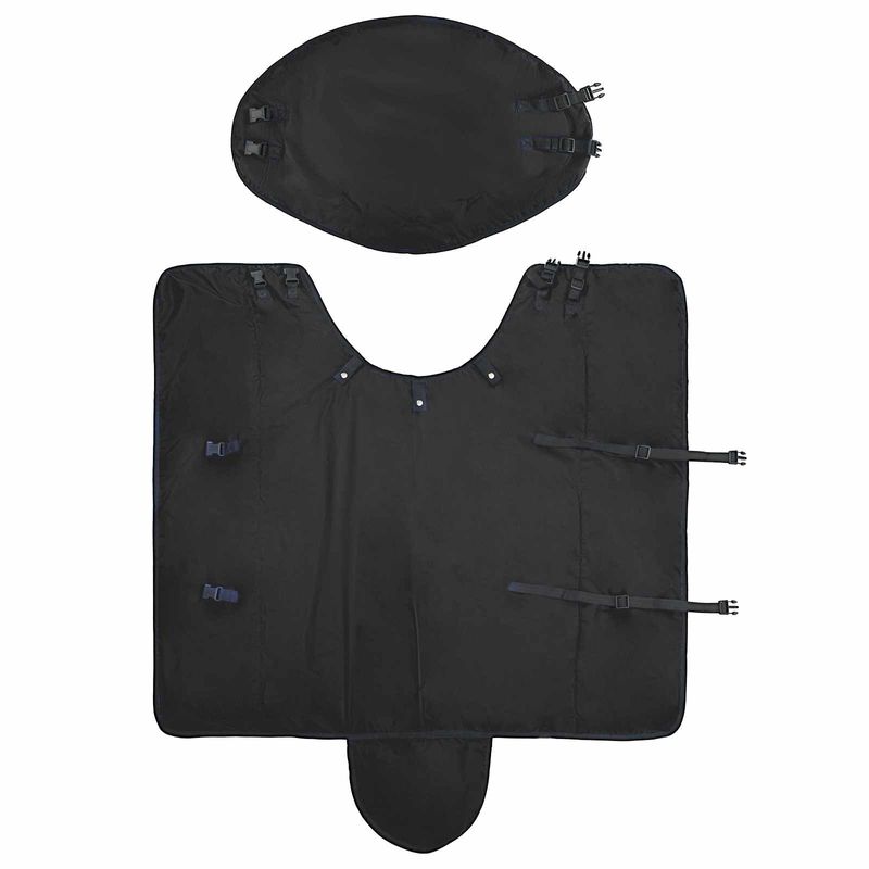 Sport si Outdoor - Accesorii si echipamente sportive - Echitatie - Patura pentru cai Verde inchis si negru 145 cm Poliester - Infinity.ro