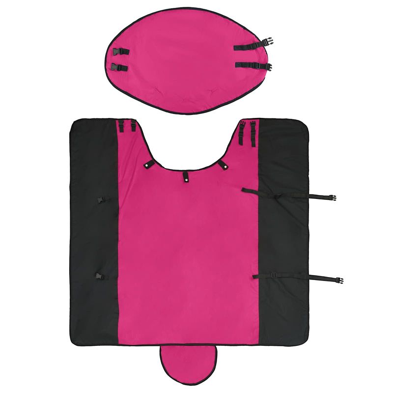 Petshop - Accesorii petshop - Alte accesorii petshop - Patura pentru cai Roz si Negru 85 cm Poliester - Infinity.ro