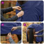 Sport si Outdoor - Accesorii si echipamente sportive - Echitatie - Patura pentru cai Verde inchis si negru 155 cm Poliester - Infinity.ro