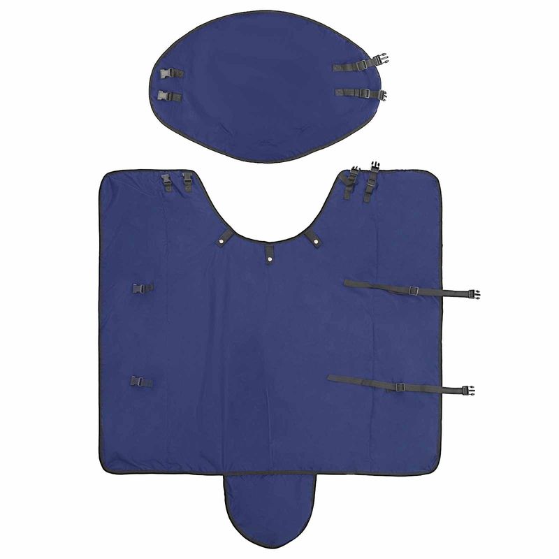 Sport si Outdoor - Accesorii si echipamente sportive - Echitatie - Patura pentru cai Verde inchis si negru 155 cm Poliester - Infinity.ro