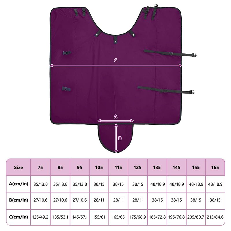 Sport si Outdoor - Accesorii si echipamente sportive - Echitatie - Patura pentru cai Verde inchis si negru 155 cm Poliester - Infinity.ro