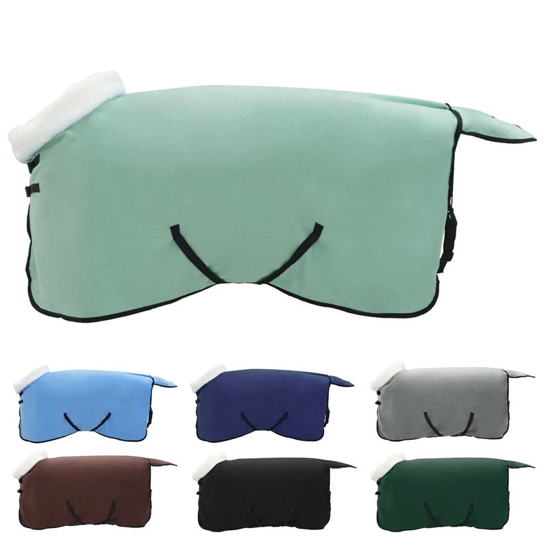 Sport si Outdoor - Accesorii si echipamente sportive - Echitatie - Patura pentru cai Verde inchis complet 105 cm Fleece polar - Infinity.ro