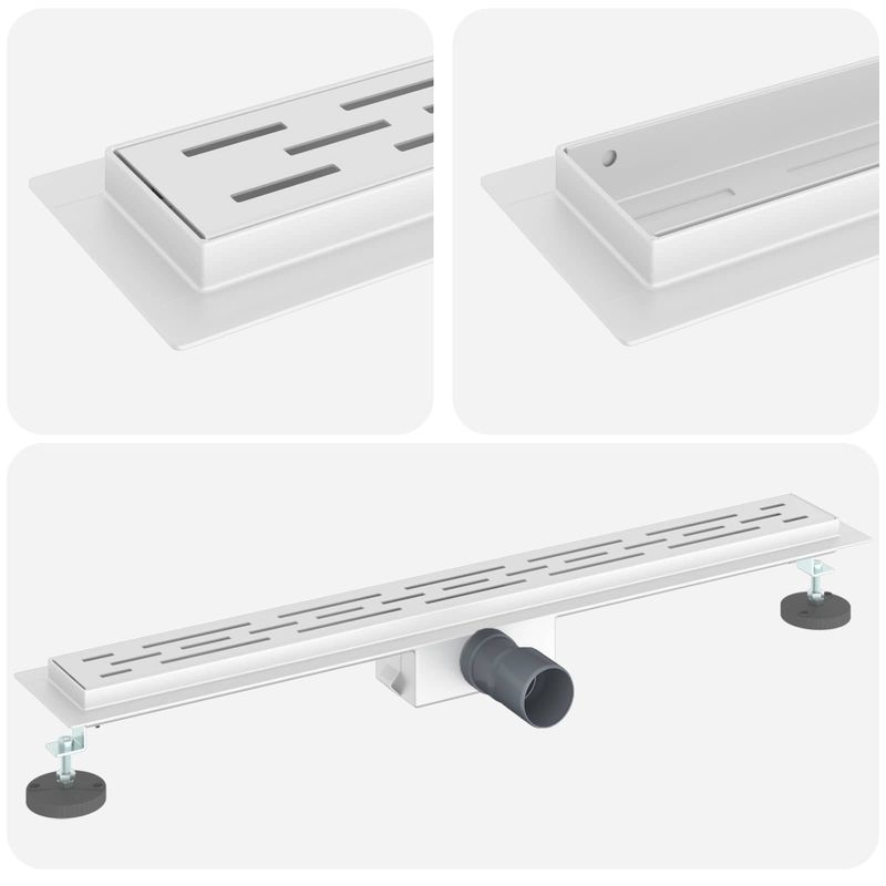 Casa si Gradina - Constructii - Materiale constructii - Sisteme de scurgere - Drenaj pentru dus cu design pe linie Argintiu 70 cm - Infinity.ro
