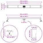 Casa si Gradina - Sanitare - Instalatii hidro - Tevi - Scurgere pentru dus cu capac din sticla si sifon de 360° 100 cm - Infinity.ro