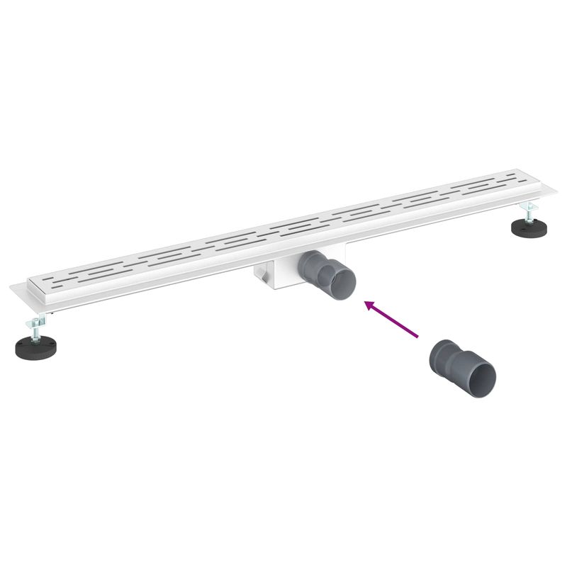 Casa si Gradina - Constructii - Materiale constructii - Sisteme de scurgere - Drenaj pentru dus cu design pe linie Argintiu 100 cm - Infinity.ro