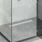 Casa si Gradina - Constructii - Materiale constructii - Sisteme de scurgere - Drenaj pentru dus cu design pe linie Argintiu 80 cm - Infinity.ro
