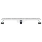Casa si Gradina - Constructii - Materiale constructii - Sisteme de scurgere - Drenaj pentru dus cu design pe linie Argintiu 80 cm - Infinity.ro