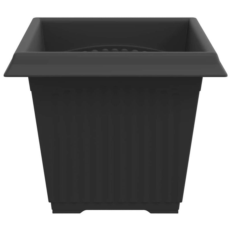 Casa si Gradina - Decoratiuni - Obiecte decorative - Vaze si boluri decorative - Vaza patrata pentru flori 24 pcs Negru 43 x 43 x 33.5 cm - Infinity.ro