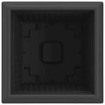 Casa si Gradina - Decoratiuni - Obiecte decorative - Vaze si boluri decorative - Vaza patrata pentru flori 24 pcs Negru 43 x 43 x 33.5 cm - Infinity.ro