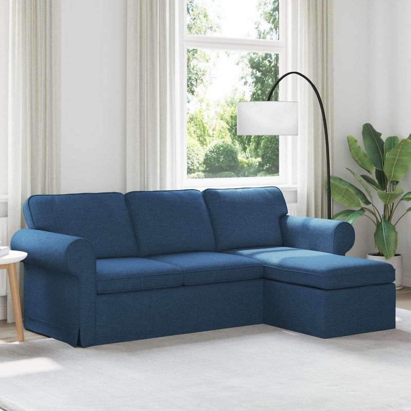 Casa si Gradina - Mobilier - Canapele si coltare - Canapele - Canapea 180cm albastru Metal - Infinity.ro