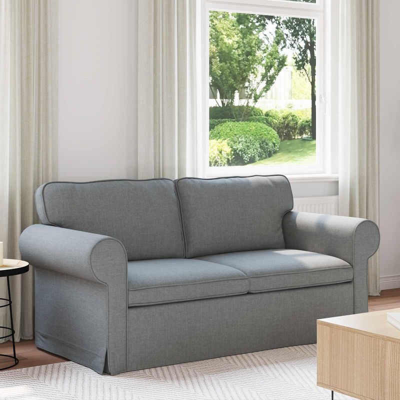 Casa si Gradina - Mobilier - Canapele si coltare - Canapele - Canapea 140cm Gri deschis Metal - Infinity.ro