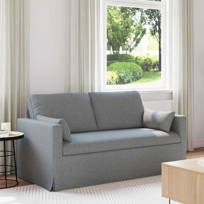 Casa si Gradina - Mobilier - Canapele si coltare - Canapele - Canapea 140cm Gri deschis Metal - Infinity.ro