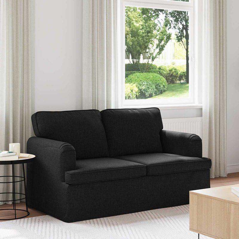 Casa si Gradina - Mobilier - Canapele si coltare - Canapele - Canapea 120cm Negru Metal - Infinity.ro