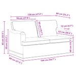 Casa si Gradina - Mobilier - Canapele si coltare - Canapele - Canapea 120cm Negru Metal - Infinity.ro