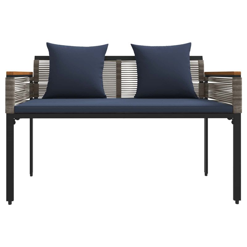Casa si Gradina - Gradina si terasa - Mobilier exterior - Bancute de gradina - Banca de exterior Gri si albastru marin 117 x 54 x 74.5 cm - Infinity.ro