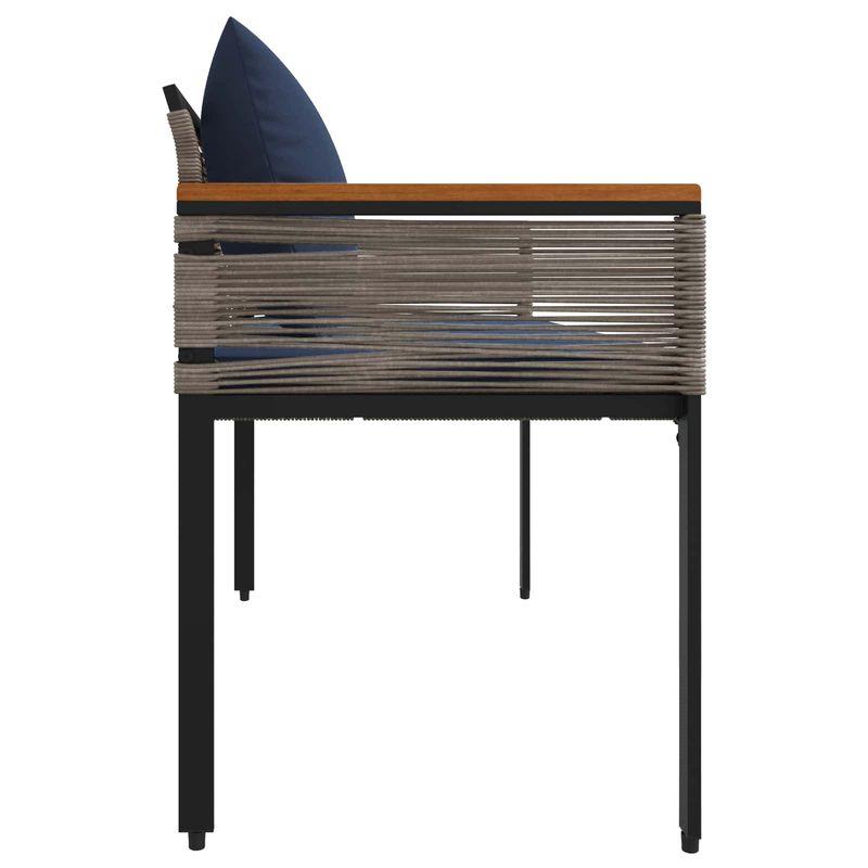 Casa si Gradina - Gradina si terasa - Mobilier exterior - Bancute de gradina - Banca de exterior Gri si albastru marin 117 x 54 x 74.5 cm - Infinity.ro